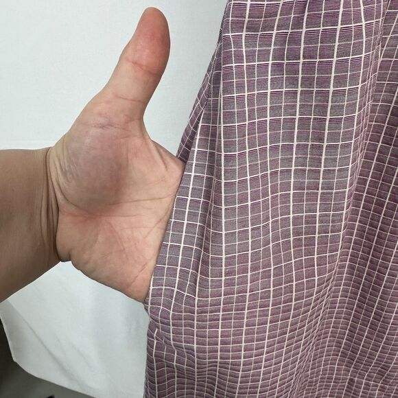 Tulle Dress Purple Gingham Cross Back Mini Dress Anthropologie NWT Women's XL - Picture 3 of 7